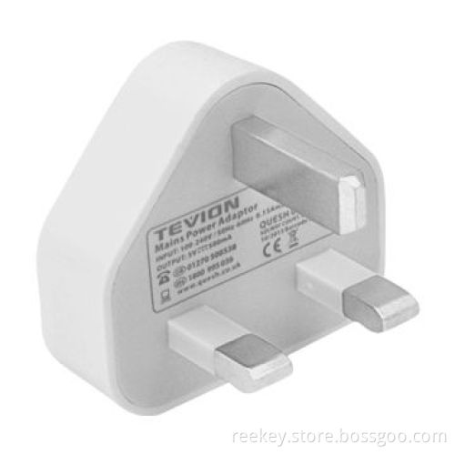 USB travel charger with UK 3pin plug for any mobile phone